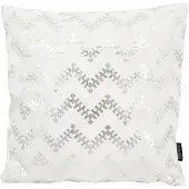 Gek op kussens! Lulu silver / white | 45 x 45 cm | kussenhoes | katoen