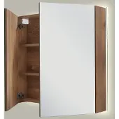 Linie Montro spiegelkast 80 x 75 cm bruine eik met spiegelverlichting