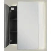 Linie Montro spiegelkast 70 x 75 cm glanzend wit met spiegelverlichting