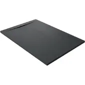 Balmani Andes Evolution douchebak 120 x 80 cm composietmarmer Mat Zwart