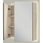 Linie Montro spiegelkast 70 x 75 cm natuur eik met spiegelverlichting