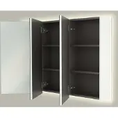Linie Montro spiegelkast 120 x 75 cm mat wit met spiegelverlichting
