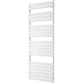 VIPERA Vulcan enkele handdoekradiator 70 x 190 cm centrale verwarming mat wit zij- en middenaansluiting 1.507W