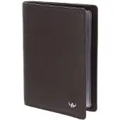 Golden Head Leren identiteitskaarthoesje Polo RFID Protect Ausweisetui 4430 Dunkelbraun donkerbruin