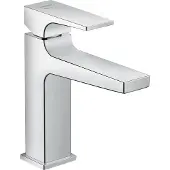 Hansgrohe Metropol ééngreeps wastafelmengkraan 110 CoolStart met rechte greep en PushOpen afvoerplug, chroom