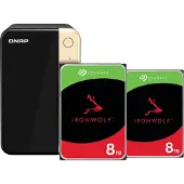 Qnap TS-264-8G + Seagate Ironwolf 8 To Lot de 2