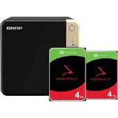 Qnap TS-464-8G + Seagate Ironwolf 8 To (2 x 4 To)