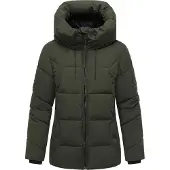 MARIKOO Winterjas 'Kuscheltatze XVI' donkergroen