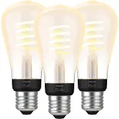 Philips Hue Ampoule à Filament White Ambiance Edison E27 Lot de 3