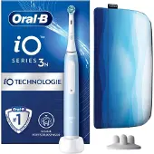 Braun iO SERIES 3 ICE Elektrische tandenborstel voor volwassenen, roterend-trillerende tandenborstel, blauw