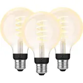 Philips Hue Ampoule à Filament White Ambiance Globe E27 Lot de 3