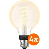 Philips Hue Ampoule à Filament White Ambiance Globe E27 Lot de 4