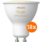 Philips Hue White Ambiance GU10 Lot de 18
