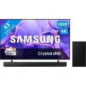 Samsung 43" Crystal UHD U8070F (2025) + HW-B66CF Noir
