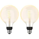 Philips Hue Filament White Ambiance Globe XL Lot de 2