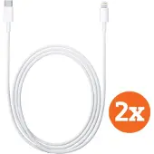 Apple Usb C naar Lightning Kabel 1m Kunststof Wit Duopack
