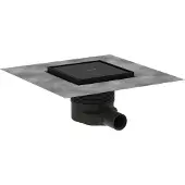 Hansgrohe RainDrain Brillance douchegoot 15cm Mat Zwart