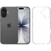 Apple iPhone 17 512GB Zwart + BlueBuilt Protective Back Cover Transparant