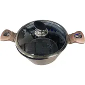 Berlinger Haus set granieten potten 6 stuks Metallic Line Rose Gold BH7051