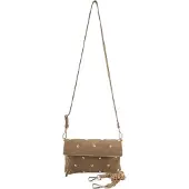 Fredsbruder Clutch 'Endless Beads' taupe