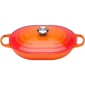Le Creuset - Signature - Braadpan Oblong 31cm 3,40l Oranjerood
