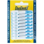 Duodent flexibele interdentale borstels xs-s blauw 80 stuks