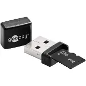 Goobay USB-A kaartlezer voor Micro SD SDHC en SDXC geheugenkaarten