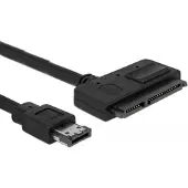 DeLOCK HDD Aansluitkabel [1x Power eSATA - 1x SATA-combi-bus 15+7-polig] 0.5 m Meerdere kleuren