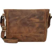 Green Burry Schoudertas 'Vintage' donkerbruin