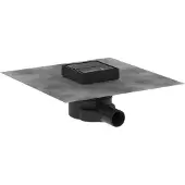 Hansgrohe RainDrain Point douchegoot 10cm RSV Look Betegelbaar rooster