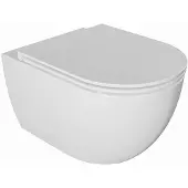Kielle Oudee - Hangend toilet met toiletbril SoftClose, Rimless, wit 30102001