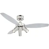WESTINGHOUSE Jet Plus ventilator met afstandsbediening JET, hout donker, Woon-/ Eetkamer, Hout, Modern