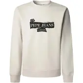 Pepe Jeans Sweatshirt 'GUS' zwart / wit