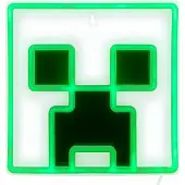 Paladone Minecraft Creeper LED Neon Wall Light – Officieel Gelicentieerde Wandlamp, 25 cm, USB‑Voeding-