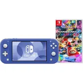 Nintendo Switch Lite Blauw + Mario Kart 8 Deluxe Switch