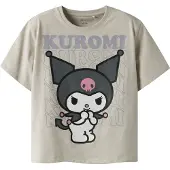 Name it Shirt 'NKFDYKRA KUROMI' taupe / grafiet / lichtlila / wit