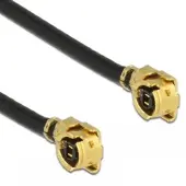 DeLOCK MHF I (v) - MHF I (v) kabel - Micro Coax (1,13 mm) - 50 Ohm / zwart - 0,10 meter