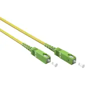 Goobay SC/APC Simplex FTTH kabel | OS2 | geel | LSZH | 15 meter