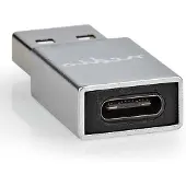 Nedis CCTB60925AL, USB-A, USB-C, zilver