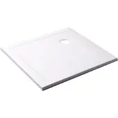 Luca Varess Soft douchebak 90 x 90 cm acryl mat wit