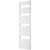 VIPERA Vulcan enkele handdoekradiator 50 x 180 cm centrale verwarming Hoogglans Wit zij- en middenaansluiting 1.098W