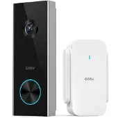 Aosu Video Doorbell Ultra - 5MP HD Video Deurbel met AOSUBase - 3 Bewegingsdetectie - Google & Alexa