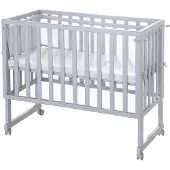 Roba Wieg & Co-sleeper 3in1 Met Barriere Style Grijs | Maat: 45x90 cm