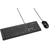 Kensington KM100 Bedrade Desktop Set - AZERTY Toetsenbord & Muis - Zwart
