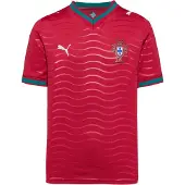 Puma Functioneel shirt 'Portugal 2026' jade groen / vuurrood / zwart / wit