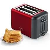 Bosch Tat3P424 Designline Broodrooster Rood/Zwart
