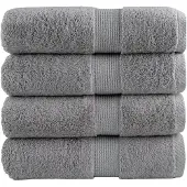 vidaXL Gastendoekjes SOLUND 4 st 600 g/m² 30x50 cm grijs