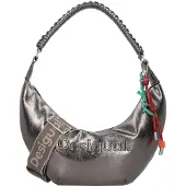 Desigual Handtas 'Half Logo Zonte' zilver