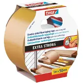 TESA Verlegeband EXTRA STRONG, doppelseitiges Klebeband zum Verlegen von Teppich und PVC-Belag