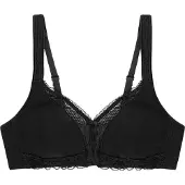 Triumph Niet voorgevormde bh Modern Lace+Cotton | Maat: 75A | Kleur: Zwart